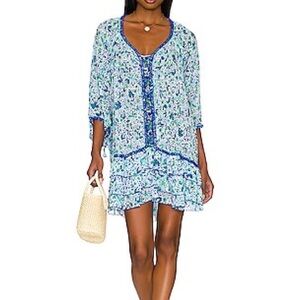 Poupette St. Barth Bobo Dress Blue and Green